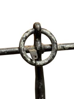 ANTIQUE WROUGHT IRON ANCHOR ANDIRON - 4398484
