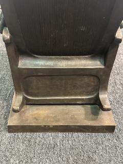 ARMANDO AMAYA MEXICAN PATINATED BRONZE OF WOMAN SEATED IN ROCKING CHAIR - 4156726
