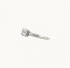 ART DECO 0 50 CARAT DIAMOND AND PLATINUM ENGAGEMENT RING - 2621330