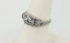 ART DECO 1 14 CARAT DIAMOND PLATINUM ENGAGEMENT RING - 2783492