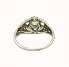 ART DECO 3 STONE DIAMOND AND PLATINUM RING - 2761847