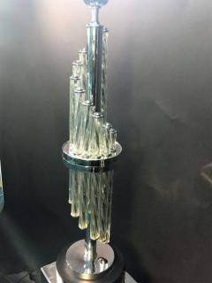 ART DECO CASCADING GLASS WITH CHROME LAMP - 3049066