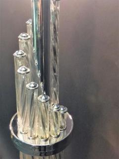 ART DECO CASCADING GLASS WITH CHROME LAMP - 3049069