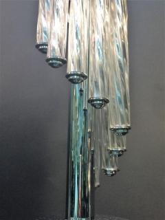 ART DECO CASCADING GLASS WITH CHROME LAMP - 3049070