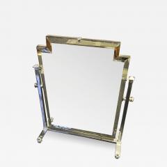 ART DECO CHROME SKYSCRAPER ADJUSTABLE ANGLE VANITY MIRROR - 3373561