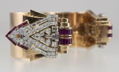 ART DECO CLIPS ON A RETRO BANGLE BRACELET - 2710989