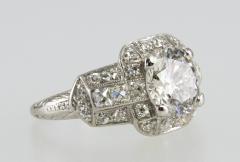 ART DECO ENGAGEMENT RING WITH 1 53 CARAT DIAMOND - 2783406