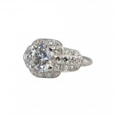 ART DECO ENGAGEMENT RING WITH 1 53 CARAT DIAMOND - 2784559