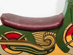 ART DECO ERA ORIGINAL PAINT MOTORCYCLE CAROUSEL SEAT - 3678597