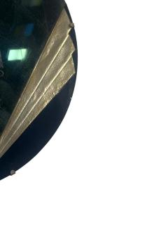 ART DECO ETCHED DESIGN ROUND MIRROR - 4694272