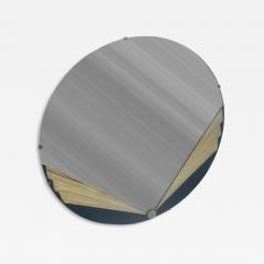 ART DECO ETCHED DESIGN ROUND MIRROR - 4698247