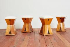 ART DECO ITALIAN WOOD STOOLS - 3091171