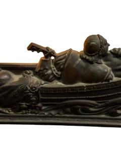 ART DECO LOVERS SERENADE ON FANCY BOAT ON LAKE MOTION LAMP - 4398517