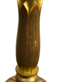ART DECO NEOCLASSICAL FLORAL FORM CARVED GILT WOOD FLOOR LAMP - 4398500
