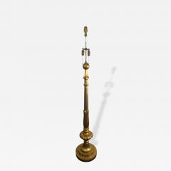 ART DECO NEOCLASSICAL FLORAL FORM CARVED GILT WOOD FLOOR LAMP - 4496029