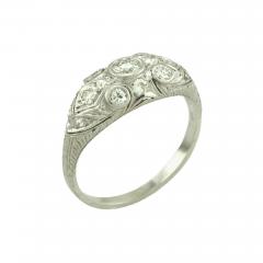 ART DECO OLD EUROPEAN CUT DIAMOND AND PLATINUM RING CIRCA 1930 - 2624795