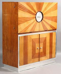 ART DECO PERIOD SUNBURST DESIGN BAR CABINET - 3248353