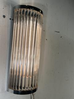ART DECO REVIVAL CHROME AND LUCITE ROD SCONCES - 4171612