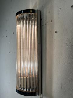 ART DECO REVIVAL CHROME AND LUCITE ROD SCONCES - 4171613