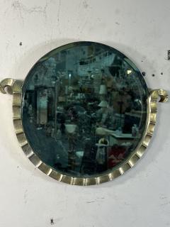 ART DECO SILVER LEAF WOOD MIRROR - 3645668