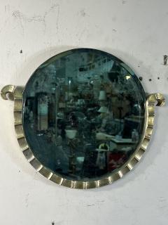 ART DECO SILVER LEAF WOOD MIRROR - 3645670
