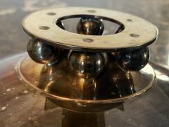 ART DECO SILVERPLATE TAZZA WITH SIX BALL ROUND BASE - 4335982