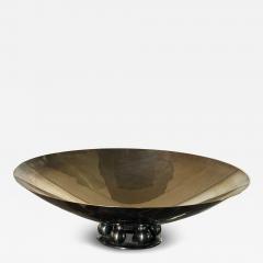 ART DECO SILVERPLATE TAZZA WITH SIX BALL ROUND BASE - 4344729