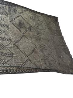 ART DECO STERLING SILVER PLATELETS ON FABRIC SCARF - 4410258