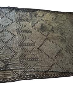 ART DECO STERLING SILVER PLATELETS ON FABRIC SCARF - 4410260