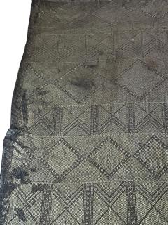 ART DECO STERLING SILVER PLATELETS ON FABRIC SCARF - 4410266