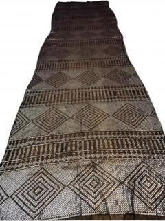 ART DECO STERLING SILVER PLATELETS ON FABRIC SCARF - 4427690