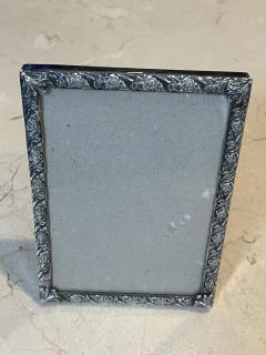 ART DECO STERLING SILVER ROSE DECORATED PICTURE FRAME - 3749038