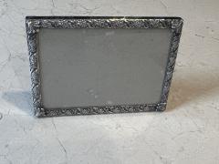 ART DECO STERLING SILVER ROSE DECORATED PICTURE FRAME - 3749042