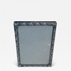 ART DECO STERLING SILVER ROSE DECORATED PICTURE FRAME - 3751540