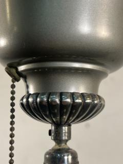 ART DECO TELESCOPING AND PIVOTING TRIPLE TIER CHROME TORCHIERE - 4095611