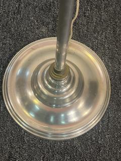 ART DECO TELESCOPING AND PIVOTING TRIPLE TIER CHROME TORCHIERE - 4095612