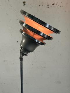 ART DECO TELESCOPING AND PIVOTING TRIPLE TIER CHROME TORCHIERE - 4095614
