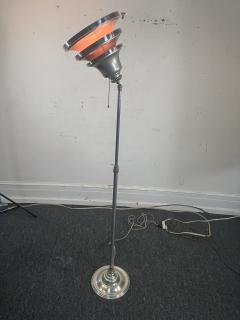 ART DECO TELESCOPING AND PIVOTING TRIPLE TIER CHROME TORCHIERE - 4095615