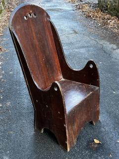 ART NOUVEAU EARLY HANDMADE ROSEWOOD MODERNIST CHILDS CHAIR - 3493630