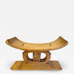 ASHANTI WOODEN STOOL WEST AFRICA GHANA - 2747645