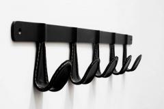 ATELIER IRON AND LEATHER COAT RACK - 1228016