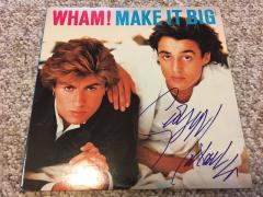 AUTOGRAPHED WHAM ALBUM COVER MAKE IT BIG - 743300