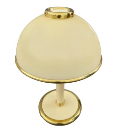 AV Mazzega Mid Century Italian Modern Art Glass Mushroom Table Lamp by Mazzega with Brass - 2555997