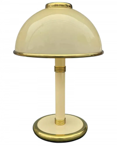 AV Mazzega Mid Century Italian Modern Art Glass Mushroom Table Lamp by Mazzega with Brass - 2555998