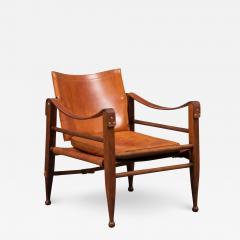 Aage Bruun S n Aage Bruun Son Brown Leather Safari Chair - 2784228