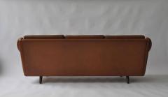 Aage Christensen Aage Christiansen Danish Leather Sofa 1960s - 394162