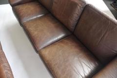 Aage Christensen Pair of Aage Christiansen 1960s Danish Leather Sofas - 394179