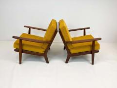 Aage Petersen Midcentury Easy Chairs Model Ge 88 Massive Teak Wood GETAMA Denmark 1960s - 2277031