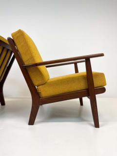 Aage Petersen Midcentury Easy Chairs Model Ge 88 Massive Teak Wood GETAMA Denmark 1960s - 2277054