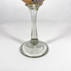 Aaron Slater Studio Design Art Glass Sculptural Stem Wine Goblet - 3104175
